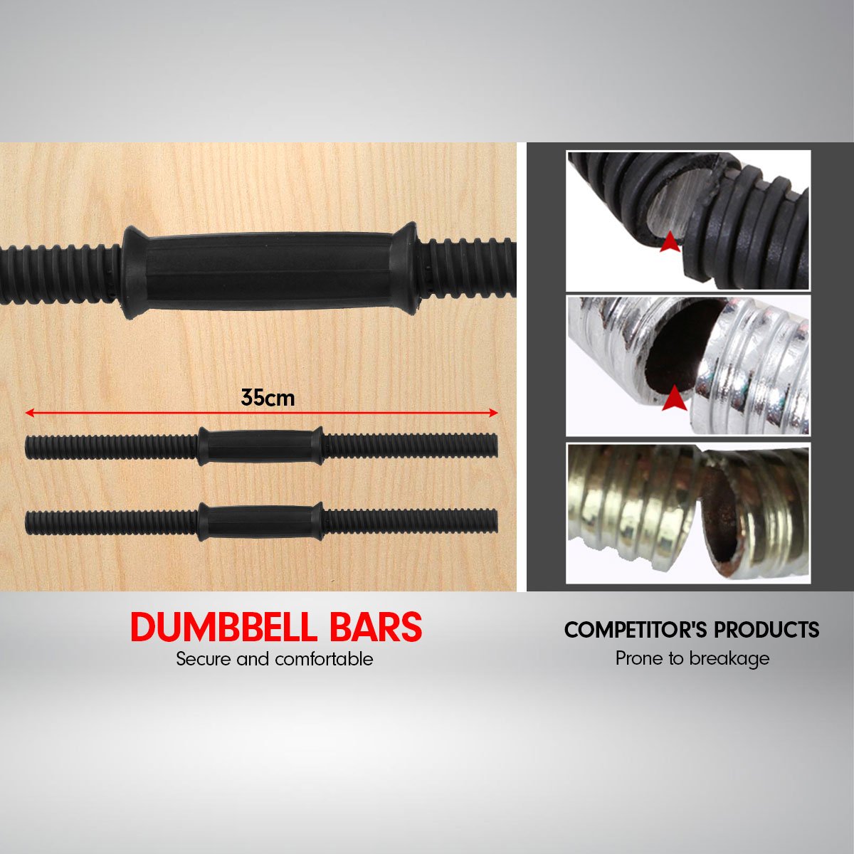 weights strength 20kg Home Gym Adjustable Dumbbell and Barbell Weights Set - Gold