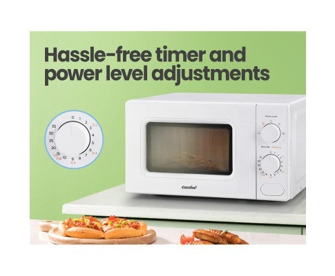 20L Microwave Oven 700W Countertop Kitchen Cooker stoneware White