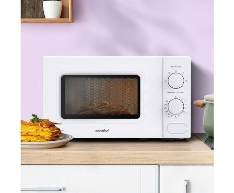 20L Microwave Oven 700W Countertop Kitchen Cooker stoneware White