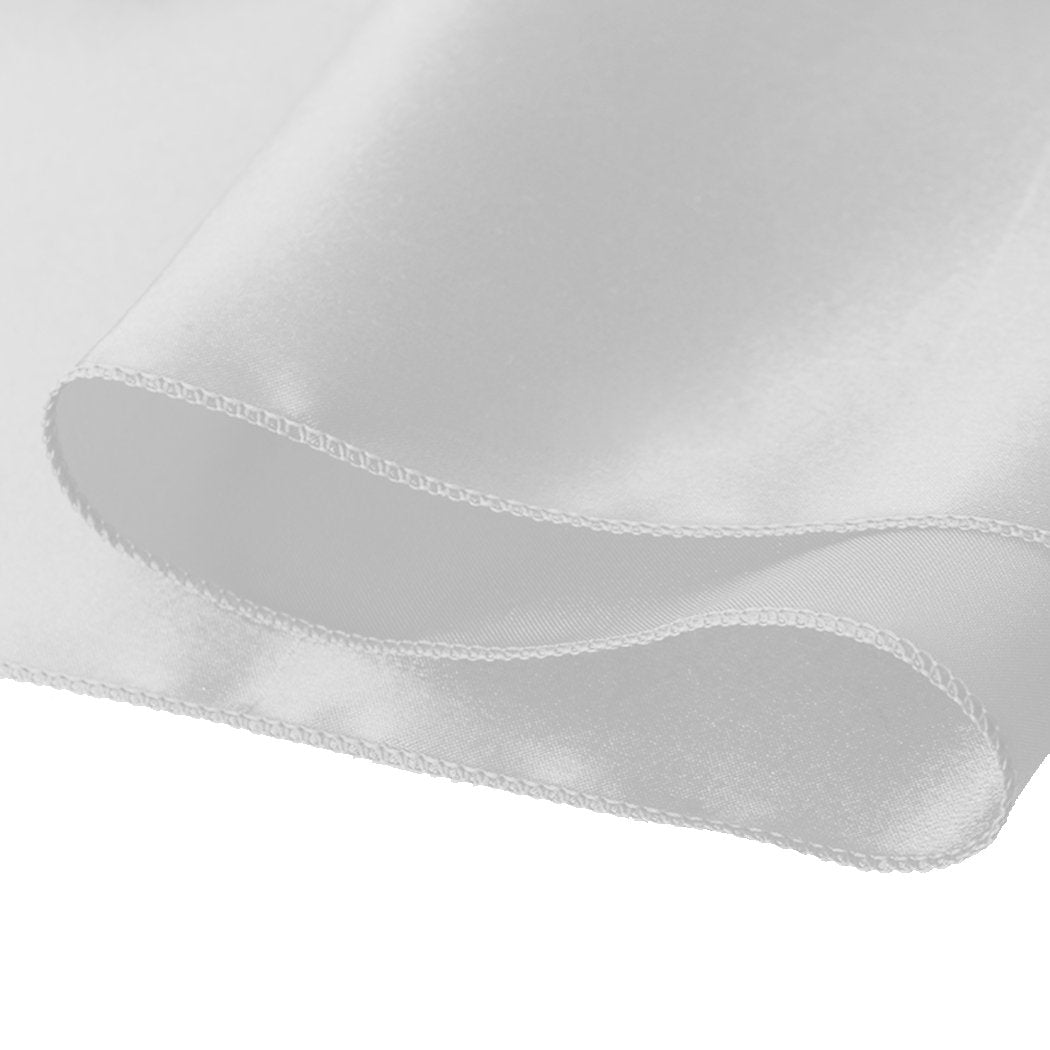 Party Supplies 20x Satin Chair Sashes Table Runner Silver