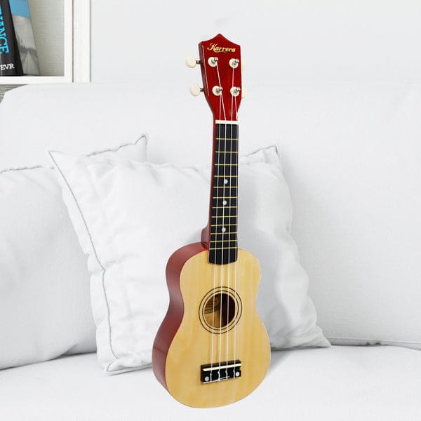 Natural colour - 21in and 23in Ukulele Guitar-Natural/Pink/