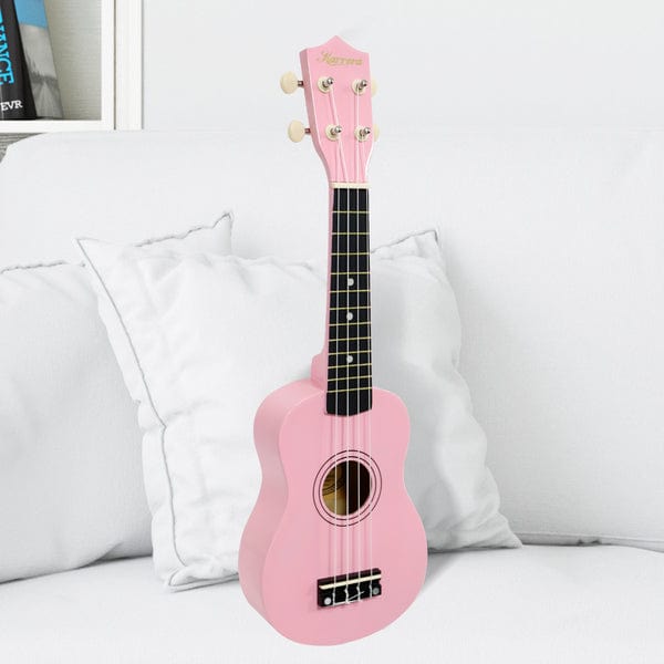 21in and 23in Ukulele Guitar-Natural/Pink/