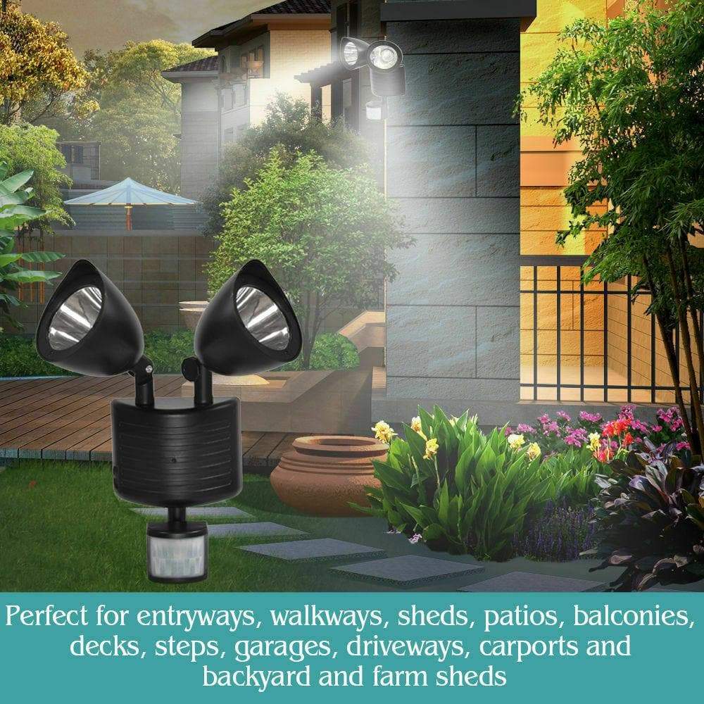 lighting 22 Led Solar Powered Dual Light Security Pir Motion Sensor