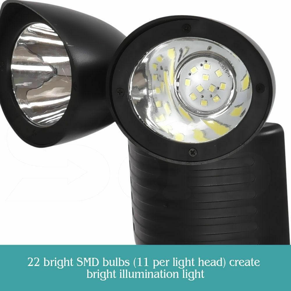 lighting 22 Led Solar Powered Dual Light Security Pir Motion Sensor