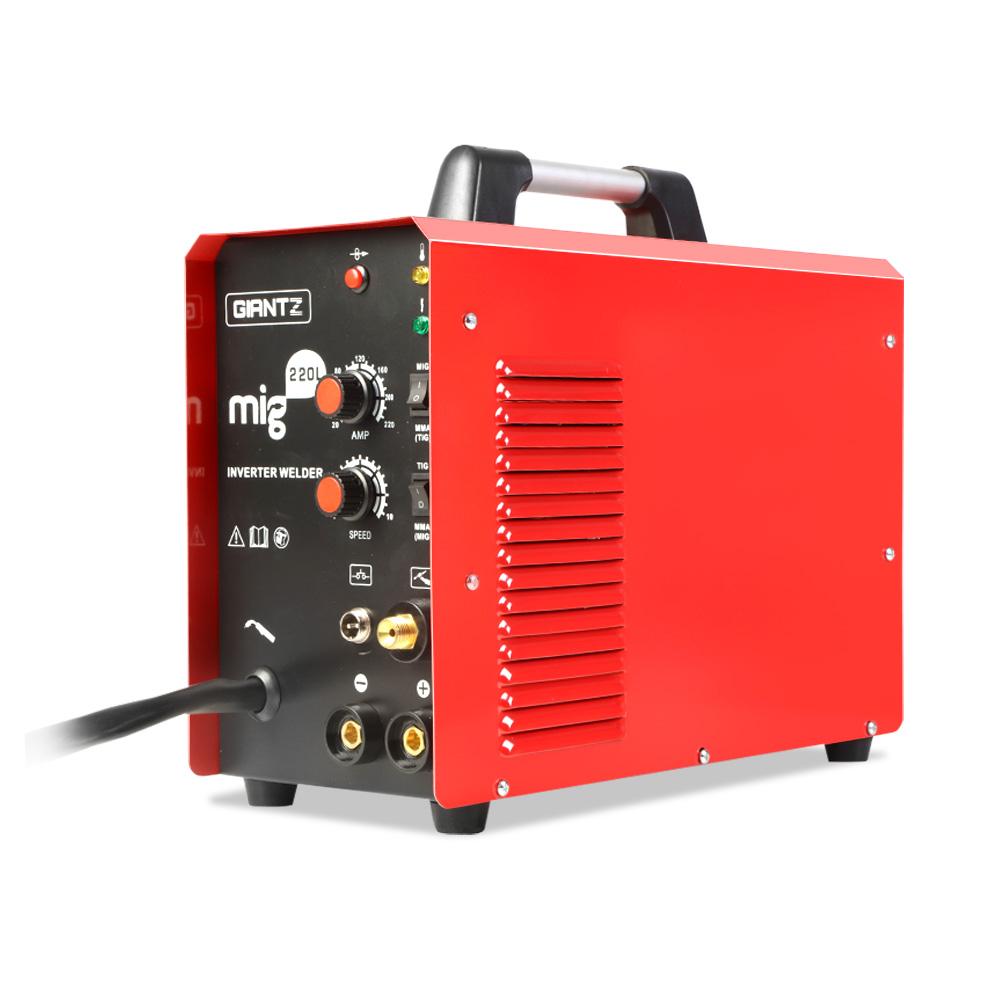 Power Tools 220 Amp Inverter Welder MMA MIG DC Gas Gasless Welding Machine Portable