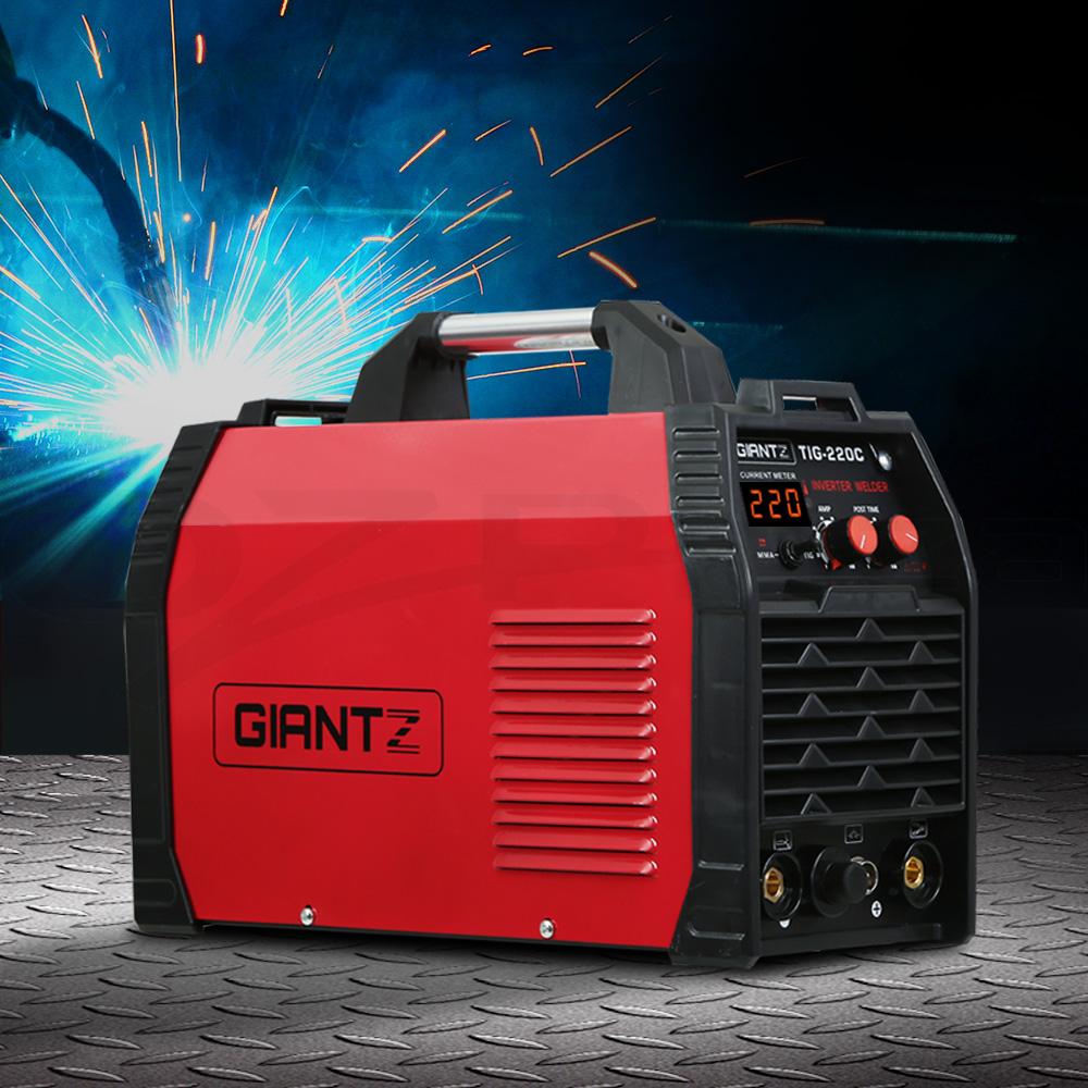Power Tools 220 Amp Inverter Welder TIG MMA ARC DC Gas Welding Machine Stick Portable