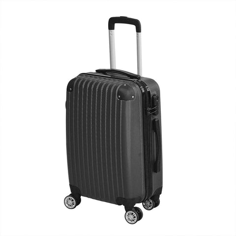 travelling 24" Cabin Luggage Suitcase Code Lock Hard Shell Travel Case Carry On Bag Trolley