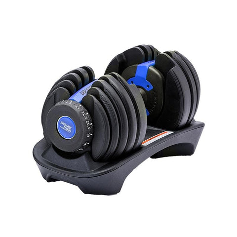 24KG Powertrain Adjustable Home Gym Dumbbell - Blue