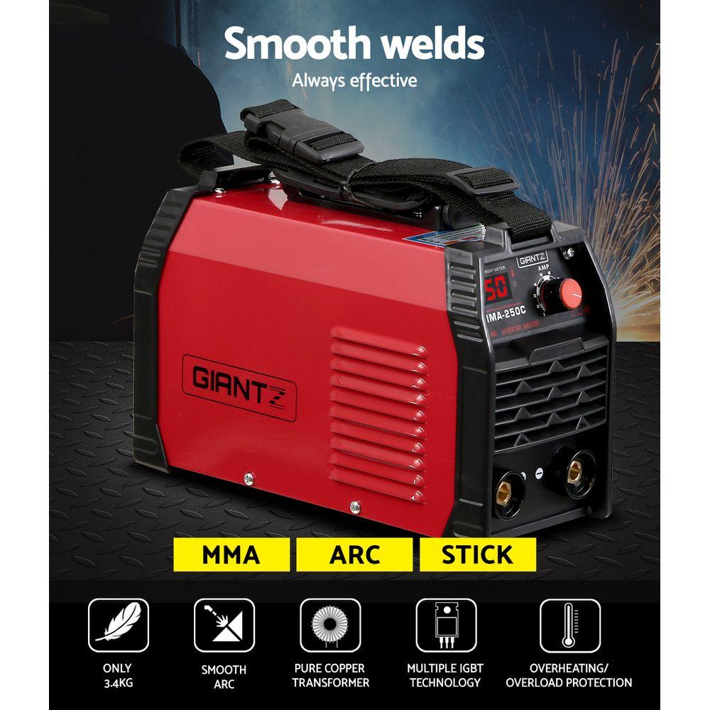 Power Tools 250 Amp Inverter Welder MMA ARC DC IGBT Welding Machine Stick Portable