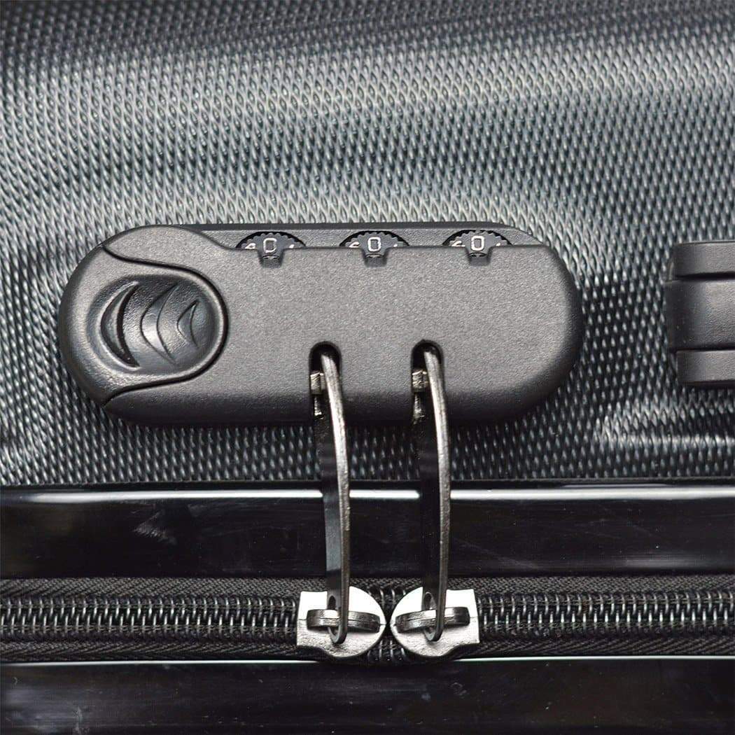 travelling 28" Luggage Sets Suitcase Blue&Black Travel Case Lightweight