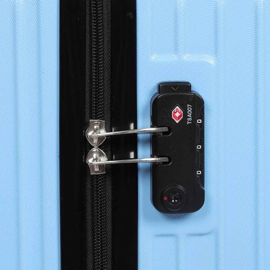 28" Luggage Travel Suitcase Trolley Case Packing Waterproof TSA Blue