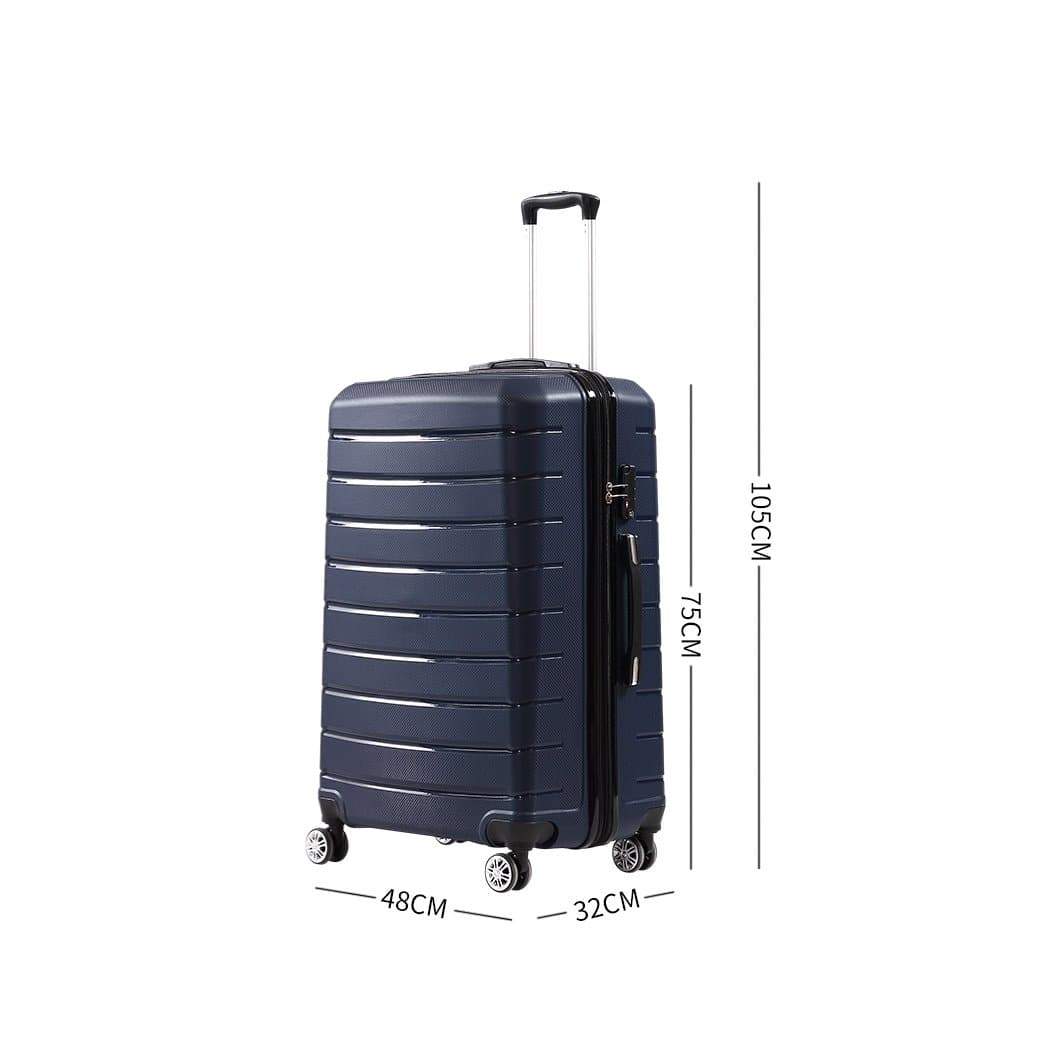 travelling 28" PP Expandable Luggage Navy Colour