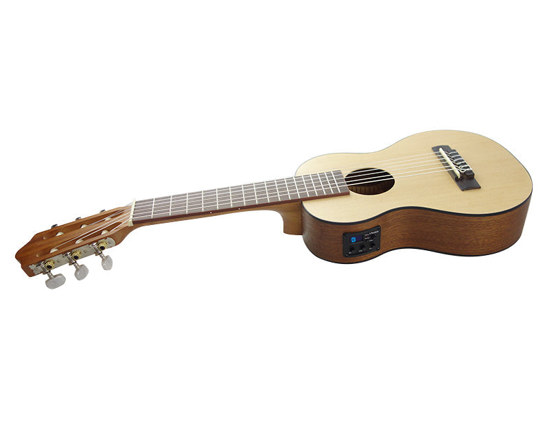 28" Travel Guitar Acoustic Six String Built-In Pickup Digital Display