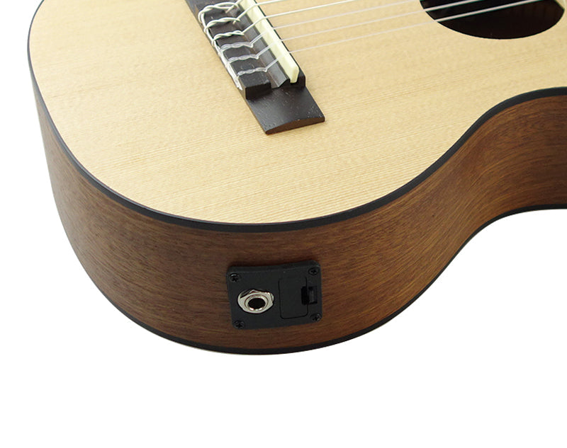 28" Travel Guitar Acoustic Six String Built-In Pickup Digital Display