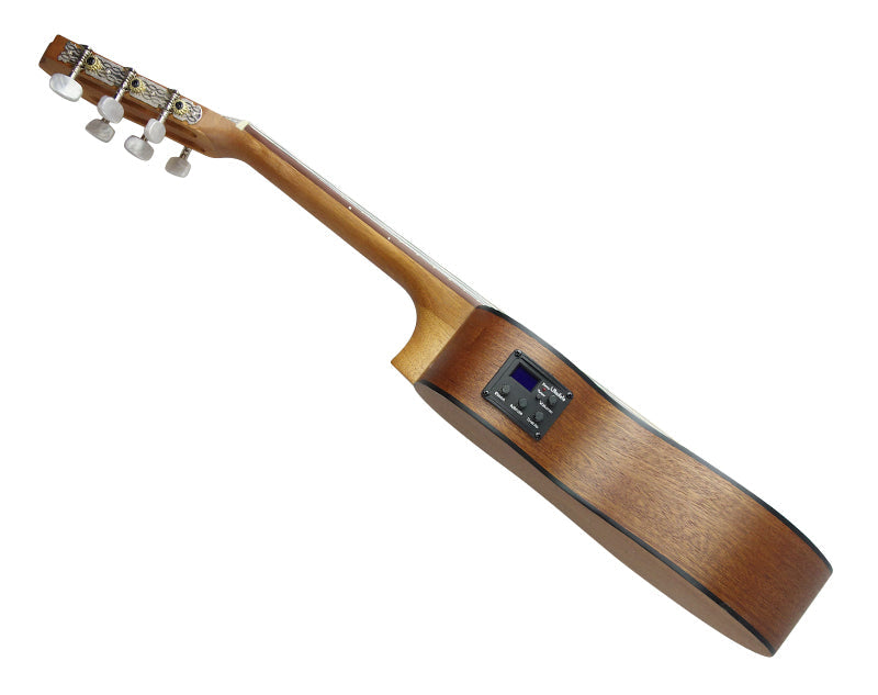 28" Travel Guitar Acoustic Six String Built-In Pickup Digital Display