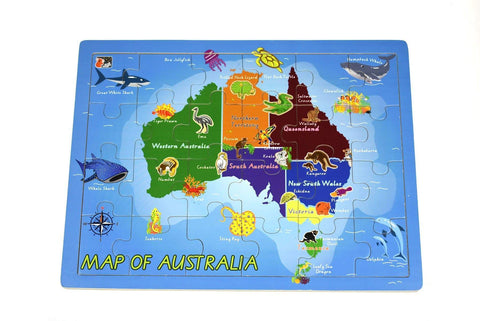 toys for above 3 years above 2In1 Australian Map Jigsaw