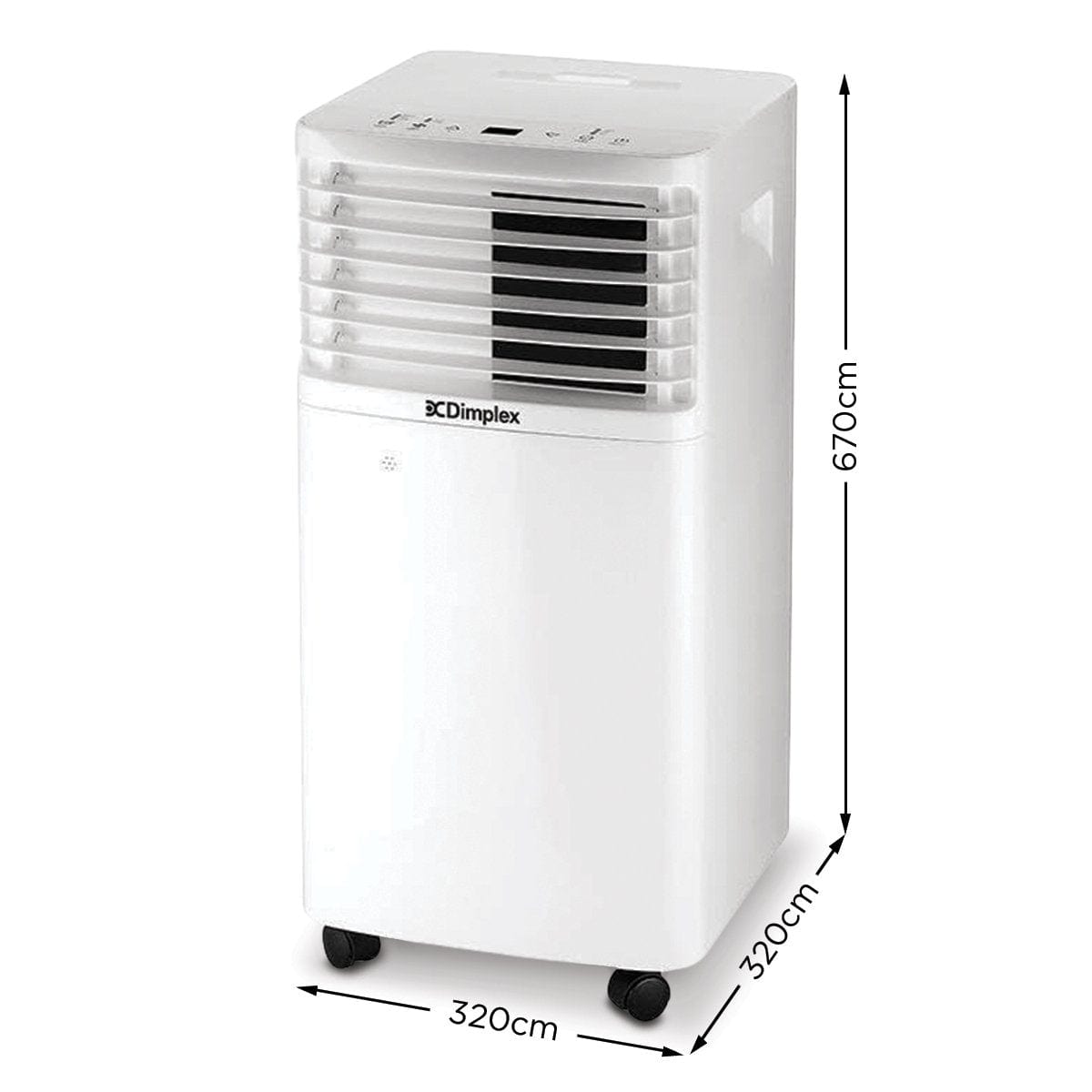 2kW Portable Air Conditioner with Dehumidifier DCPAC07C