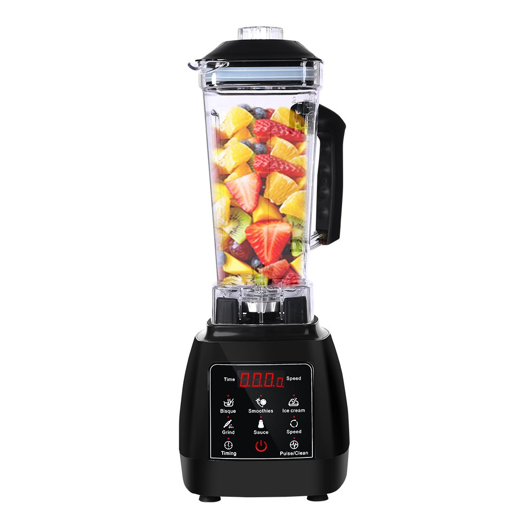 home appliances 2L Commercial Blender Mixer Food Processor - Black