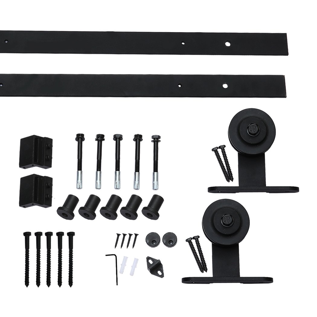 Living Room 2M Antique Single Sliding Barn Door Roller Kit