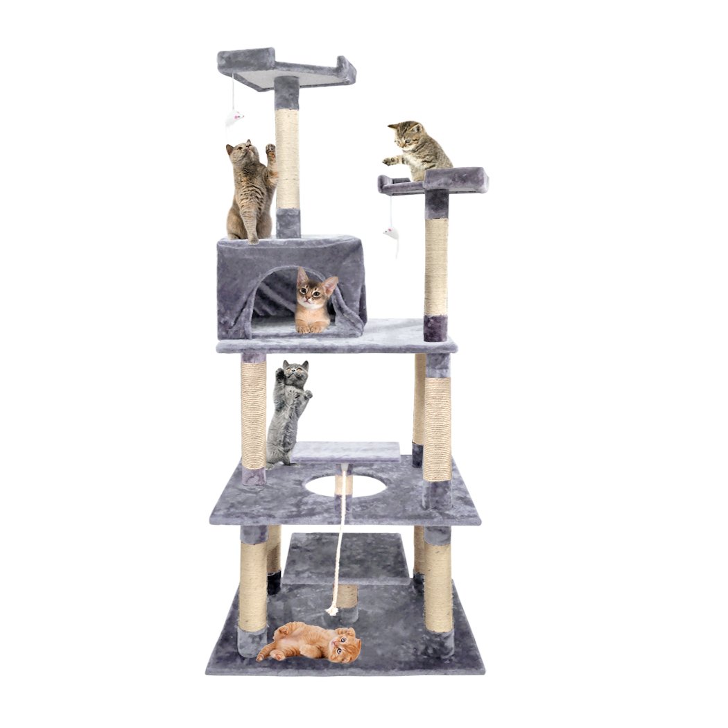 pet products 2M Cat Scratching Post Tree Pet Gym House
