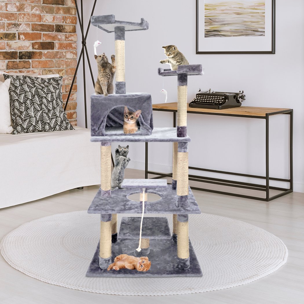 pet products 2M Cat Scratching Post Tree Pet Gym House