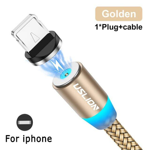 usb cable 2M GOLD Magnetic USB Cable For iPhone 12