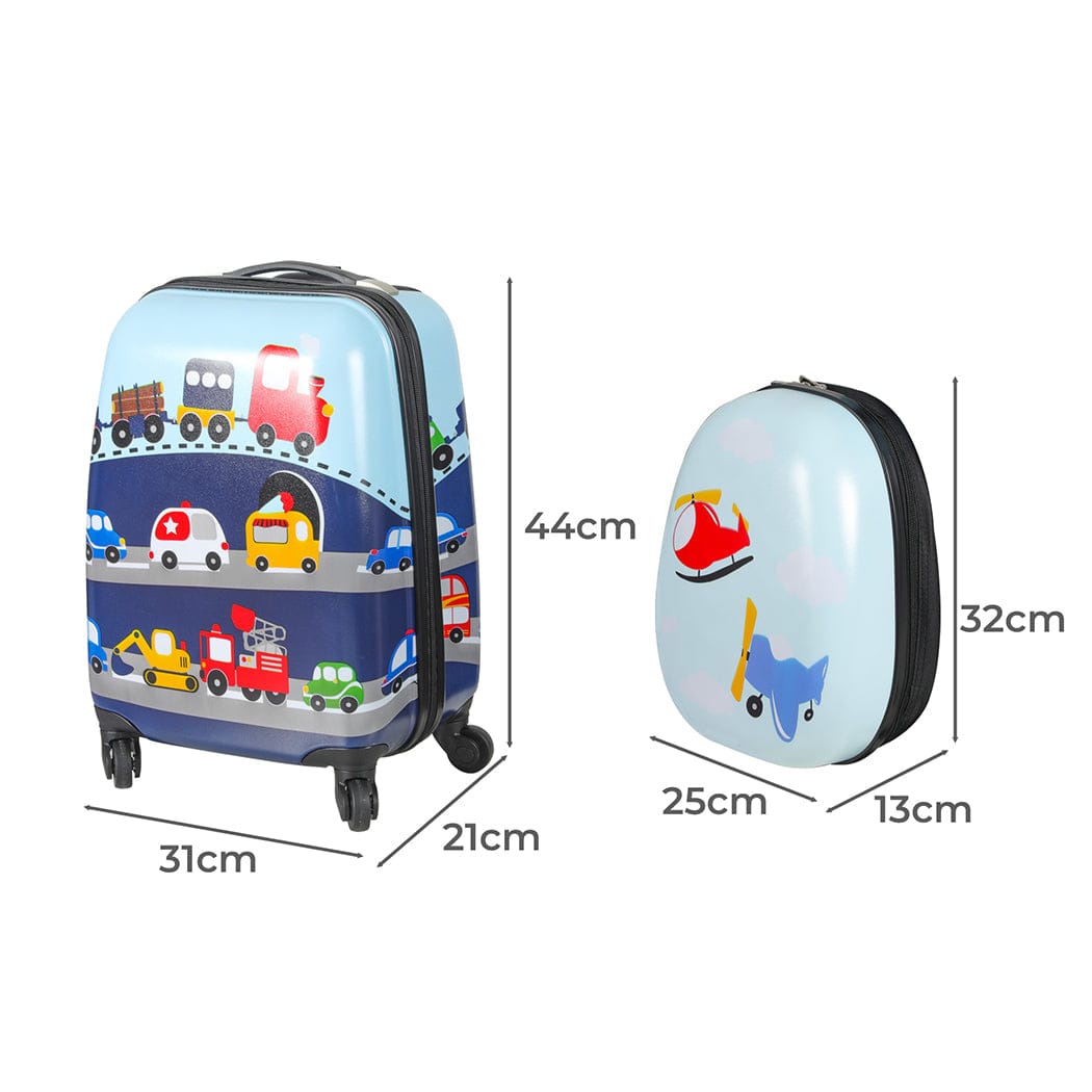 2PCS Kids Luggage Set Travel Suitcase Child Bag Backpack Baggage
