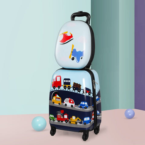 2PCS Kids Luggage Set Travel Suitcase Child Bag Backpack Baggage