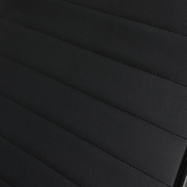 office & study 2PCS Office Chair PU Mat Seat Back Computer Black