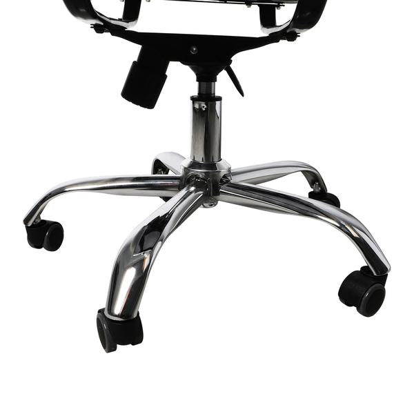 office & study 2PCS Office Chair PU Mat Seat Back Computer Black