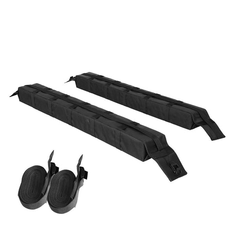 2PCS Universal Soft Roof Racks Car Top Luggage Carrier Kayak