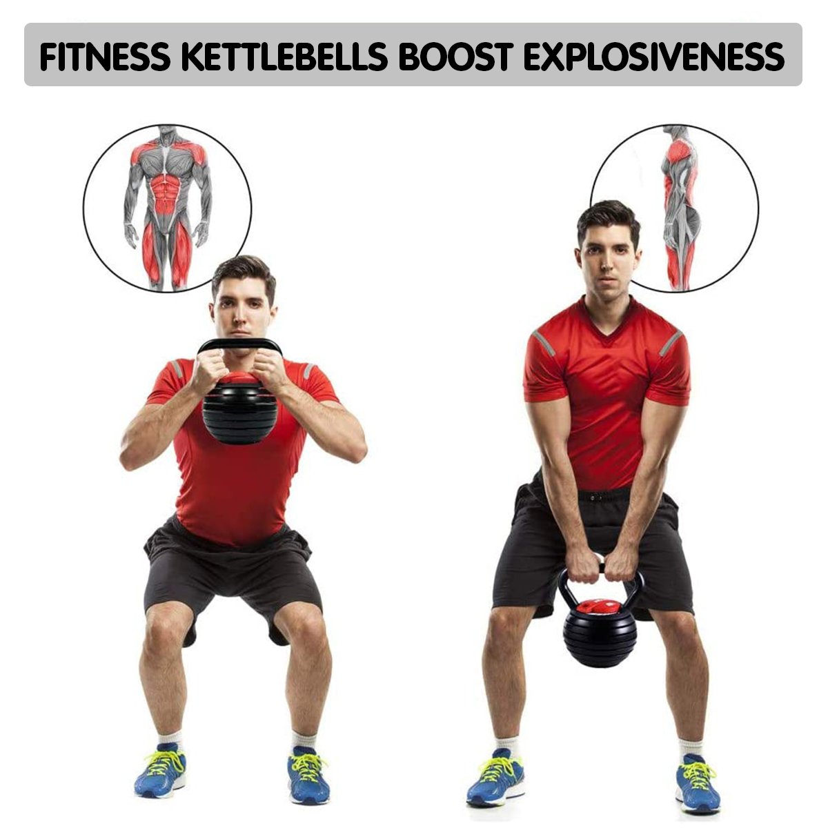 weights strength 2x Adjustable Kettlebells Weights Dumbbell 18kg