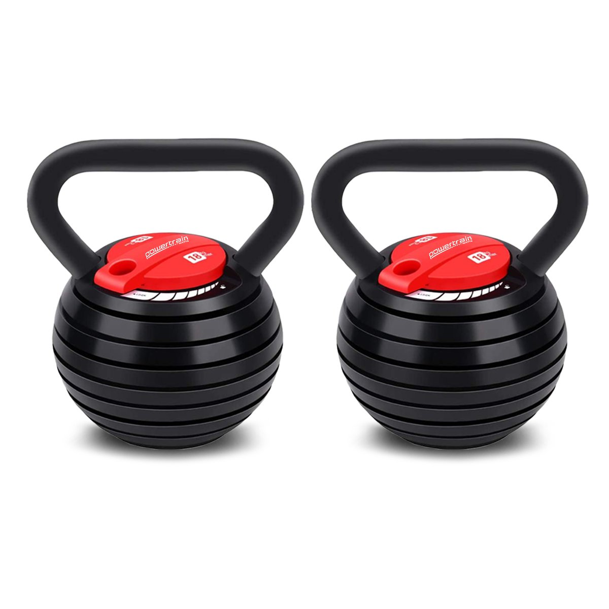 weights strength 2x Adjustable Kettlebells Weights Dumbbell 18kg
