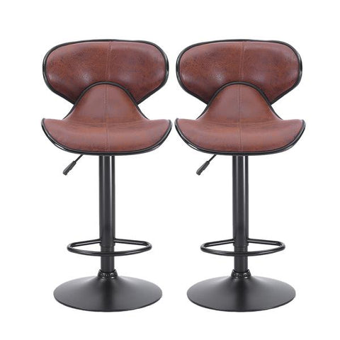 2x Bar Stools Stool Brown