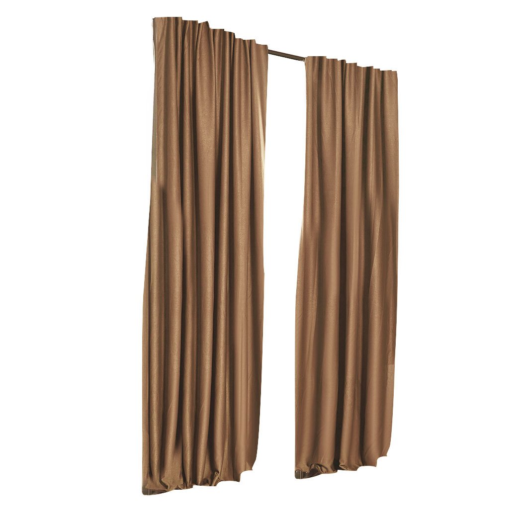 living room 2X Blockout Curtains 180cm x 230cm- Mustard