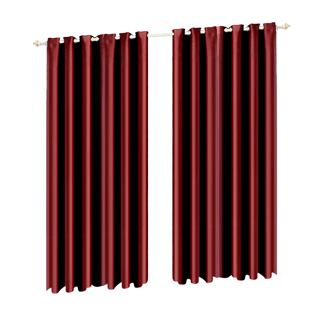 Living Room 2x Blockout Curtains Panels 240x230cm