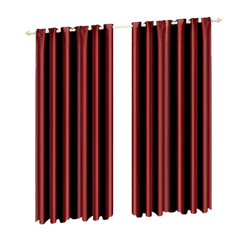 2x Blockout Curtains Panels 240x230cm