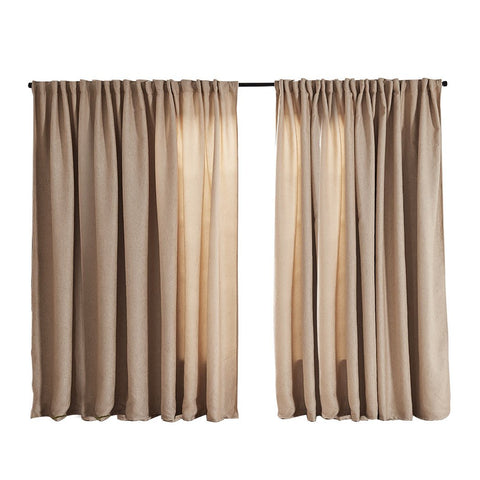 Living Room 2X Blockout Premium quality Curtains buff 240CM x 230CM