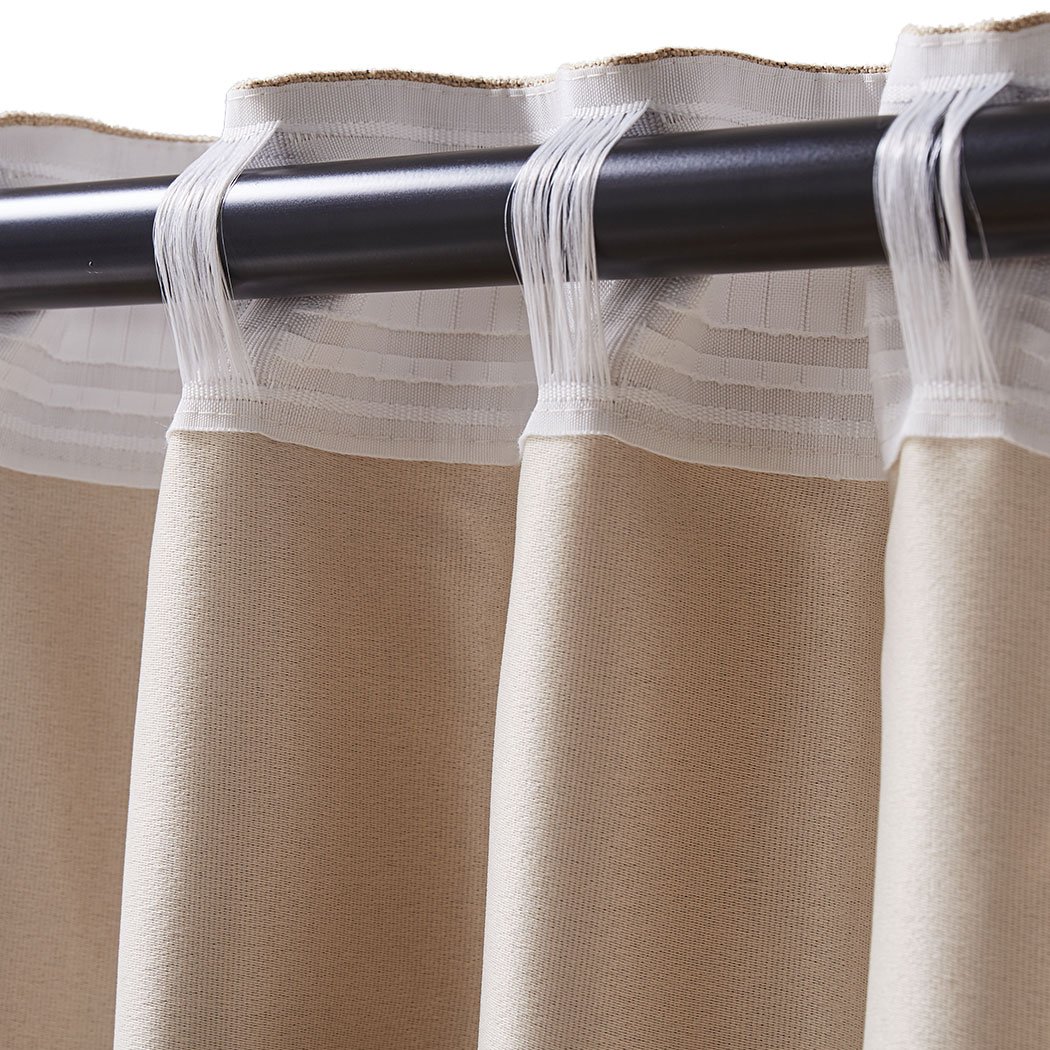 Living Room 2X Blockout Premium quality Curtains buff 240CM x 230CM
