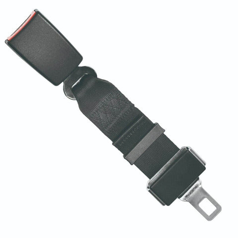 car & caravan suppli 2X Car Vehicle Seat Belt Extension Extender Strap Black Safety Buckle