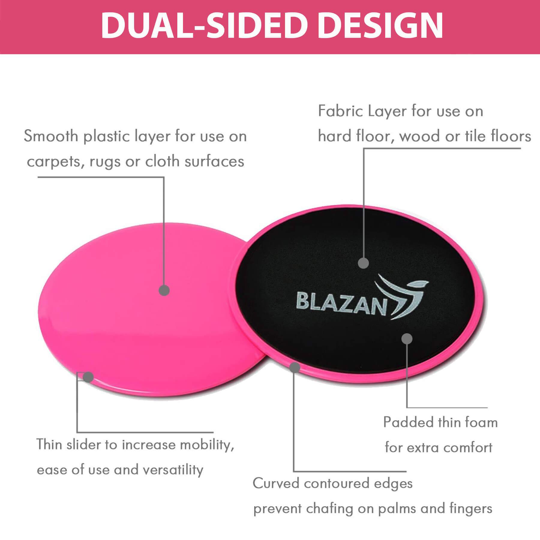 sports & outdoors 2x Core Sliders Gliding Discs