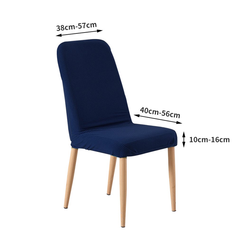 living room 2x Dining Chair Covers Spandex Cover Removable Slipcover Banquet Party Navy