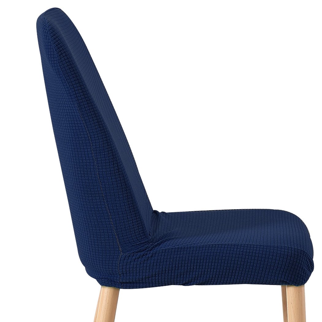 living room 2x Dining Chair Covers Spandex Cover Removable Slipcover Banquet Party Navy