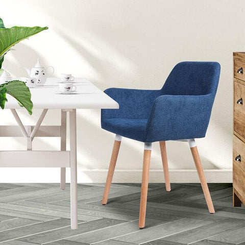 dining room 2x Dining Chairs Blue