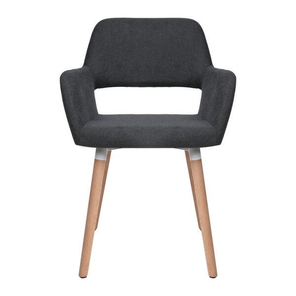 dining room 2x Dining Chairs Dark Grey
