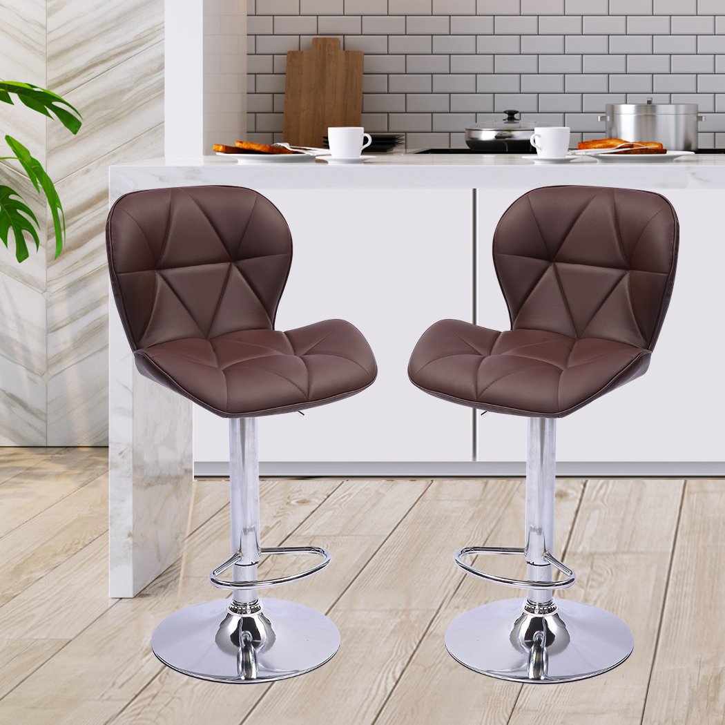 bar stool 2x Gas Lift Metal Barstools