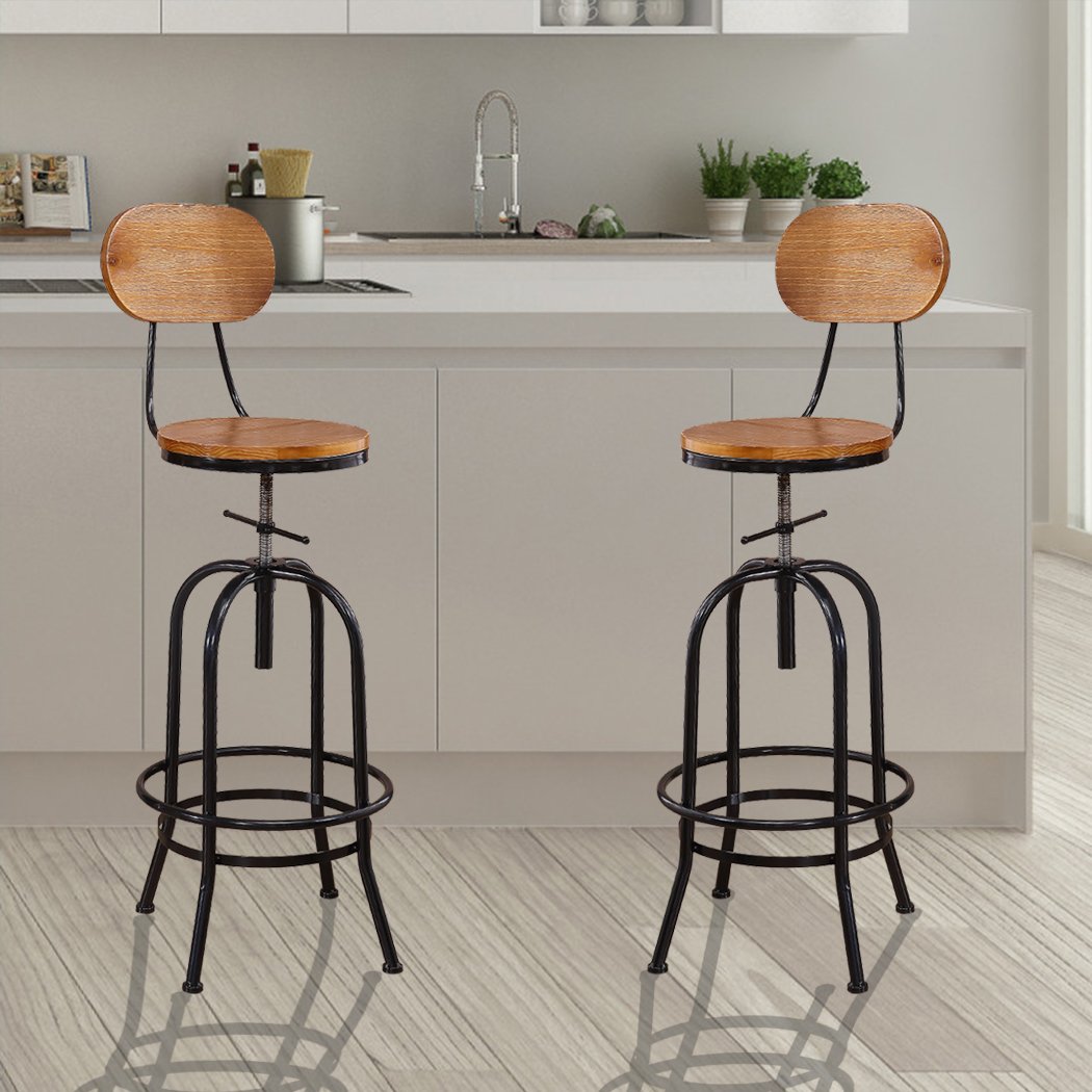 Bar Stool 2x Industrial Bar Stools Kitchen Stool