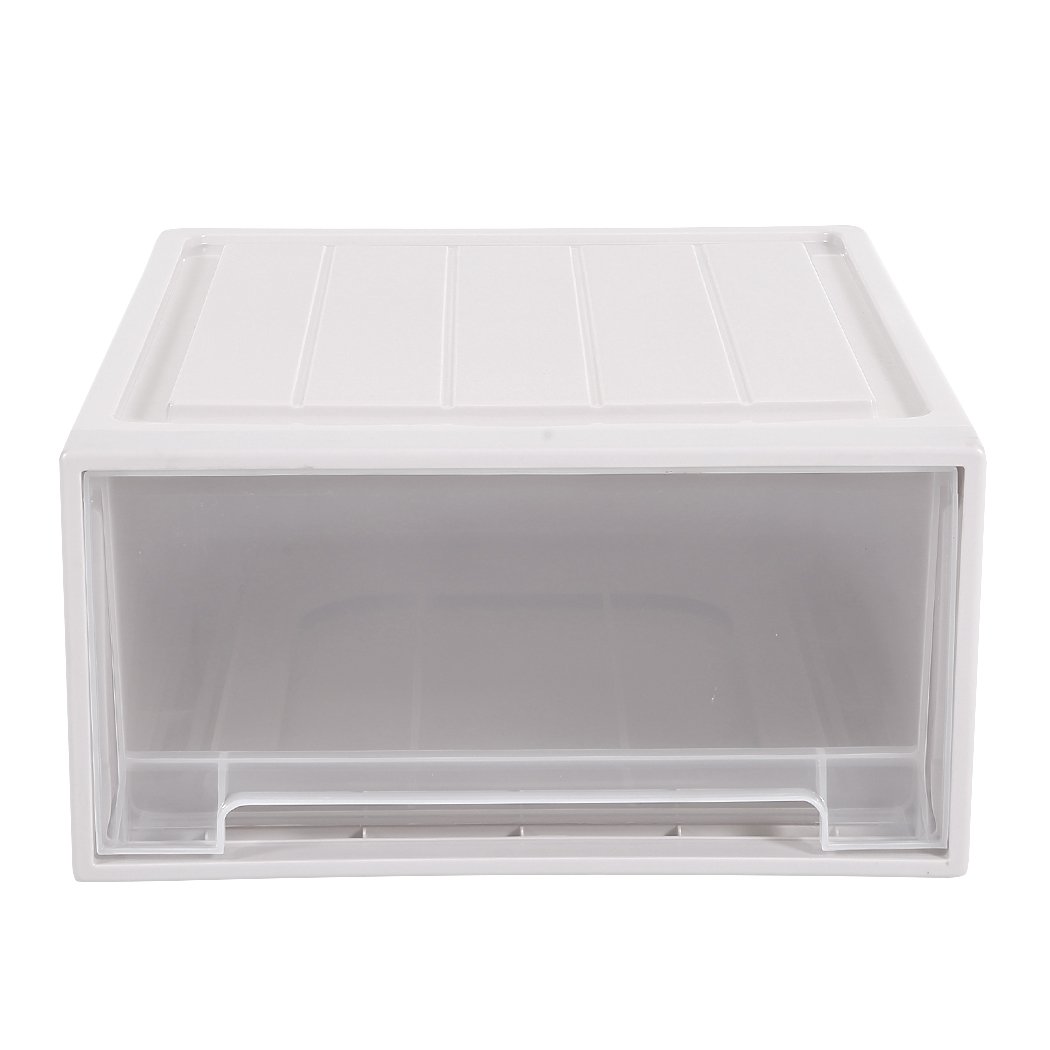 Living Room 2x Plastic Drawer Shoes Boxes