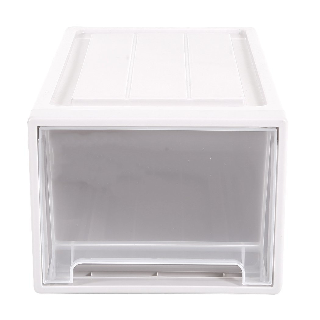 Living Room 2x Plastic Wide Drawer Shoes