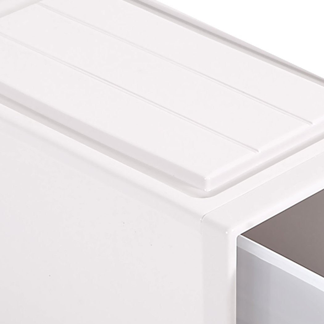 Living Room 2x Plastic Wide Drawer Shoes